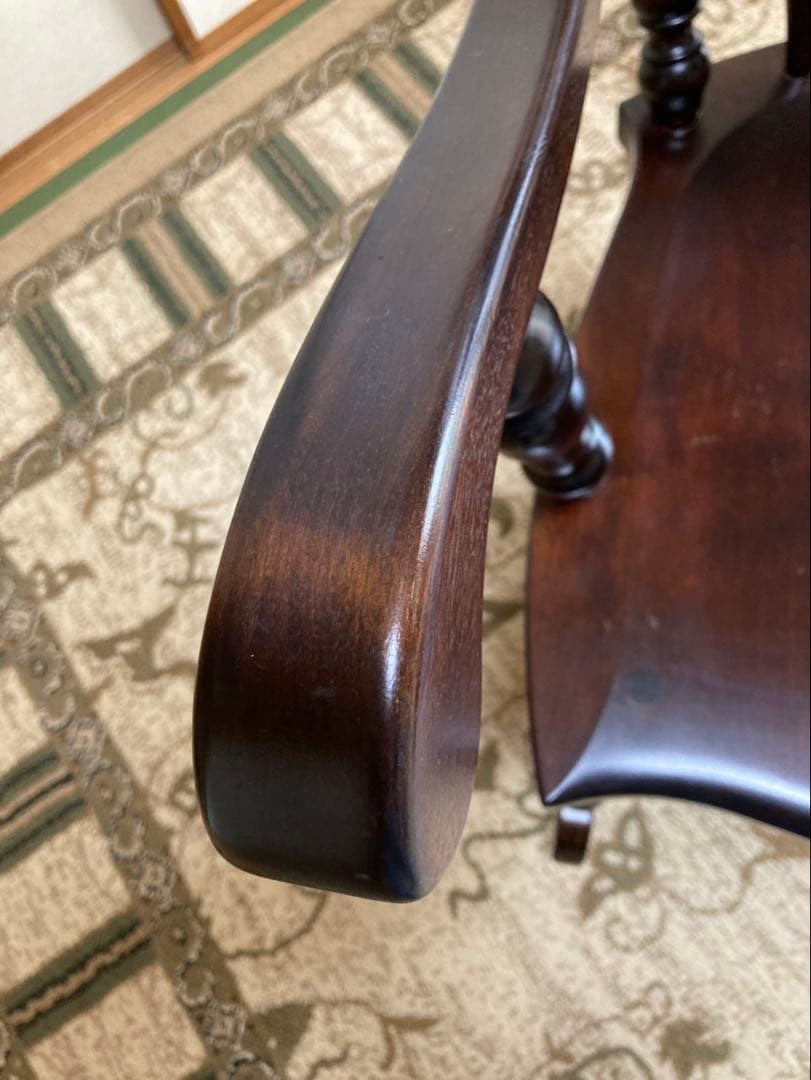 【松本民芸家具】木製ロッキングチェア ダークブラウン 39A型