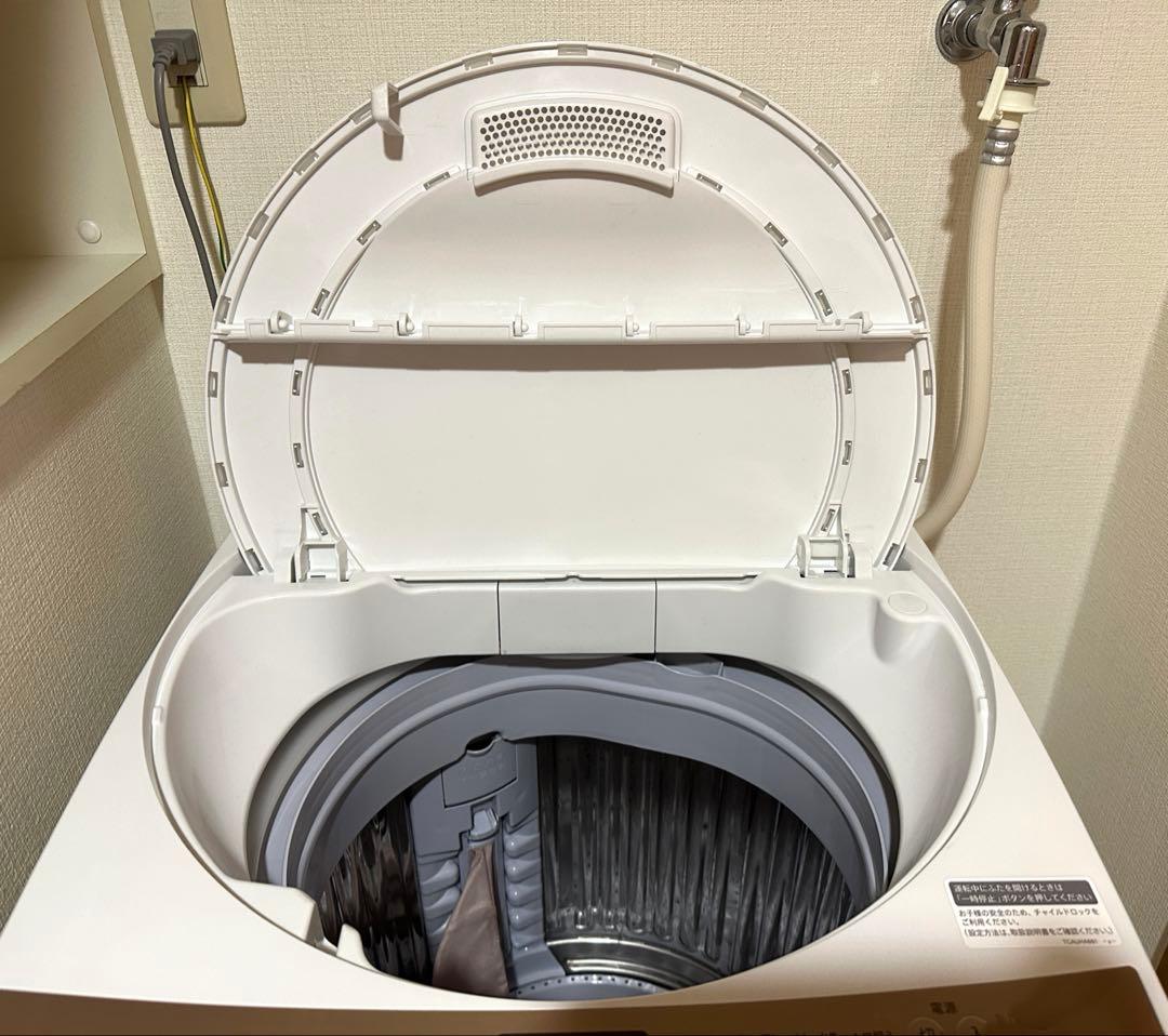 【SHARP】2021年製 縦型洗濯機 ホワイト（ES-T713）