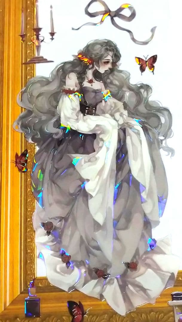 J711＃红玫瑰庄园(贝壳光)迷雾森林切り売り海外人物マステ女の子