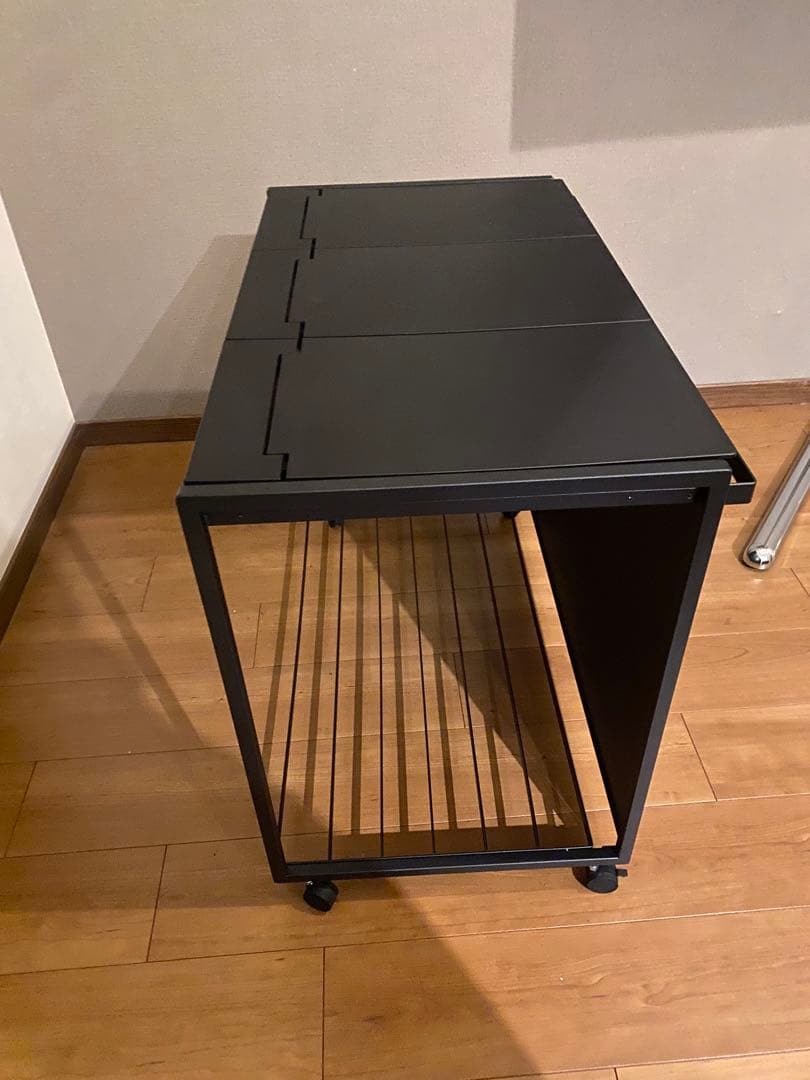 山崎実業 Tower・タワー 目隠し蓋付き 3分別ダストワゴン 黒　新品　未使用