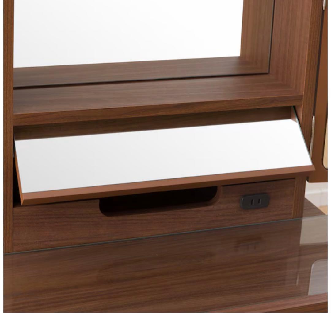 ブラウン 三面鏡 ドレッサー