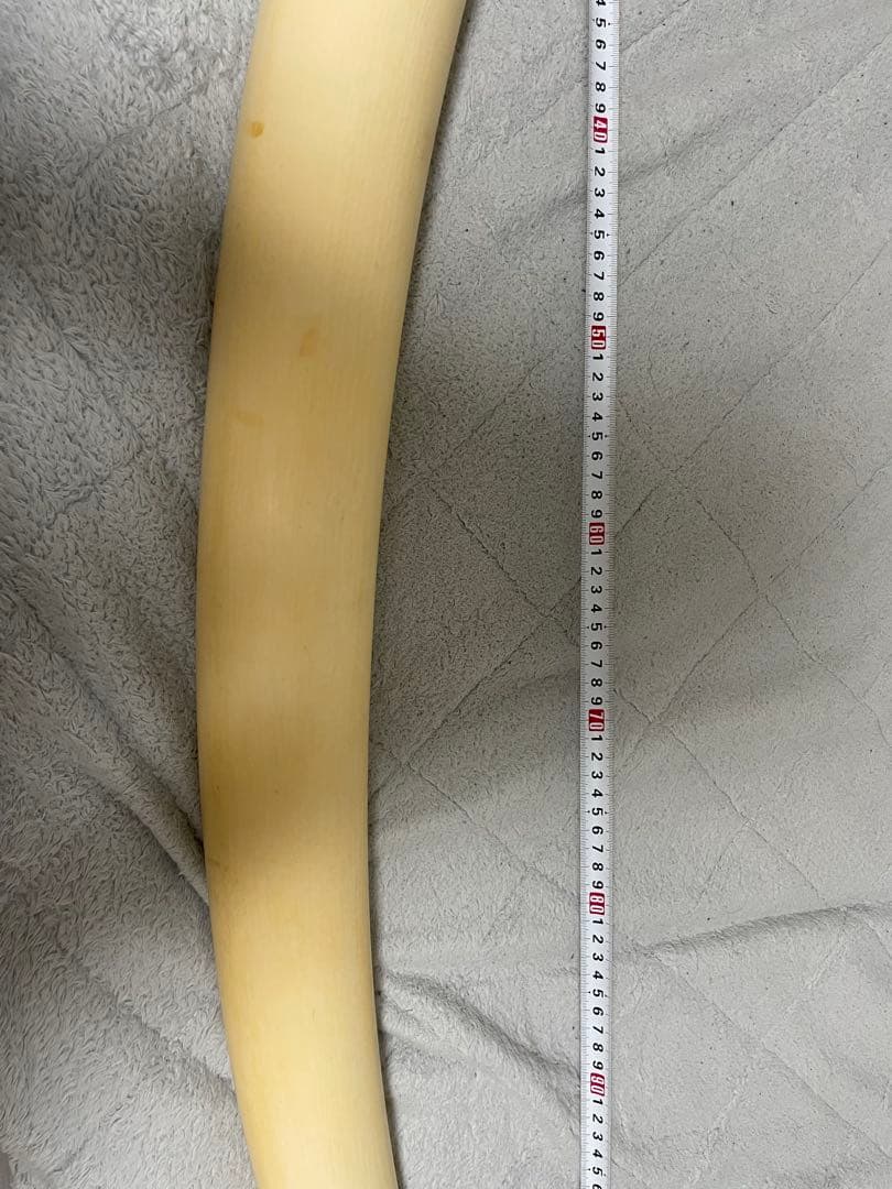 鈴*凱様 （超特大）象牙風レプリカ置物　レジン　練物