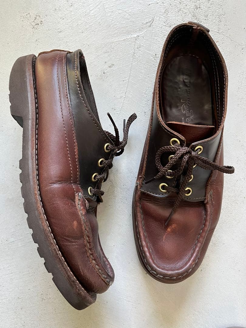 ラッセルモカシン8 ロフトマン別注レザー デッキシューズ