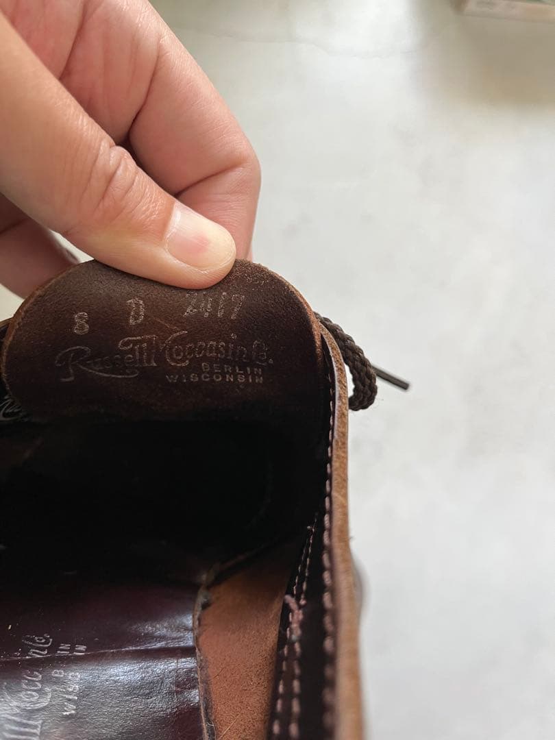 ラッセルモカシン8 ロフトマン別注レザー デッキシューズ