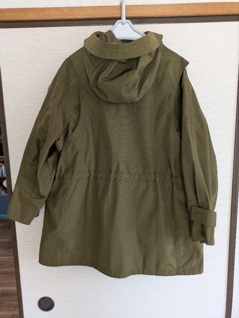 AIGLE フード付きモッズコート 38サイズ オリーブ