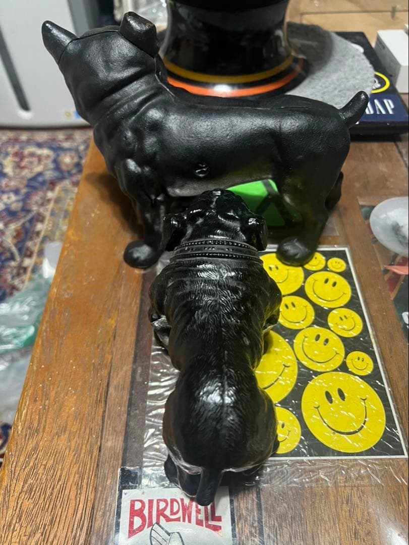 ★アンティークブラック ブルドッグ手前1体★