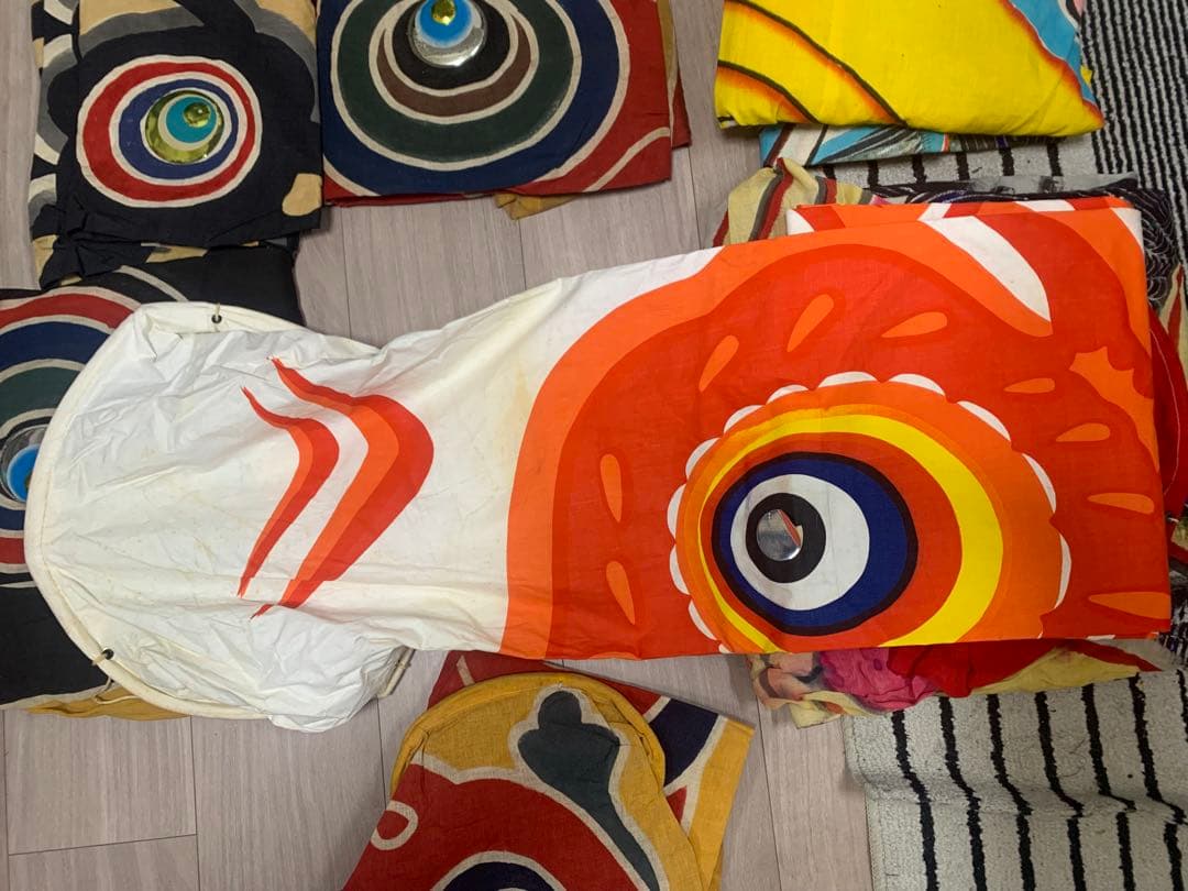 鯉のぼり　まとめセット　金太郎付き　綿　使用品　こいのぼり