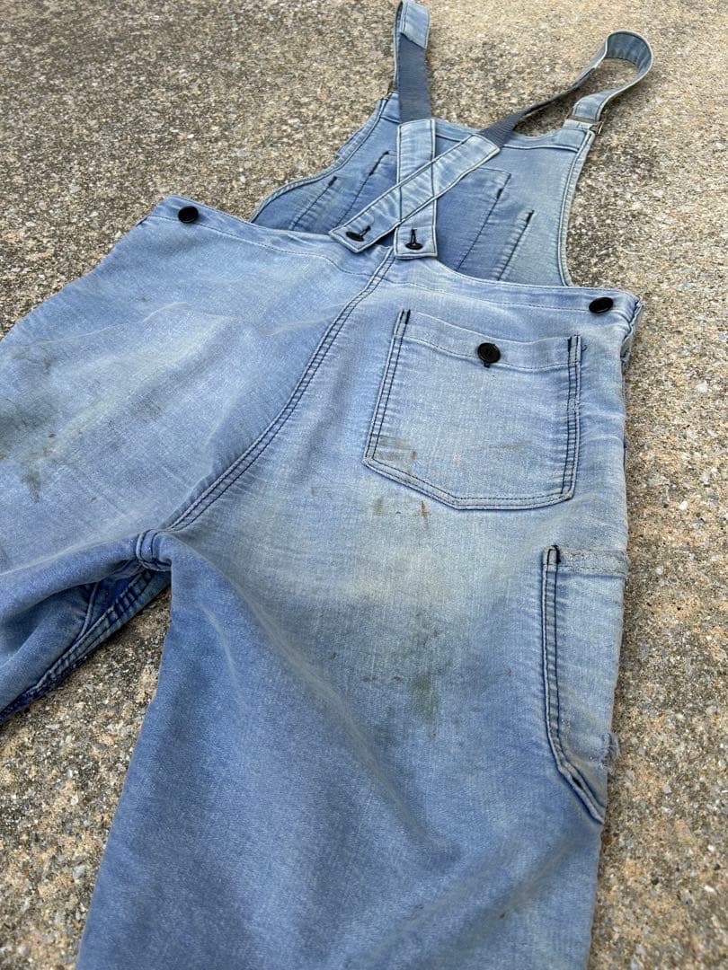コ*ン様 30's40's50's モールスキンオーバーオール 襤褸 刺子 vi