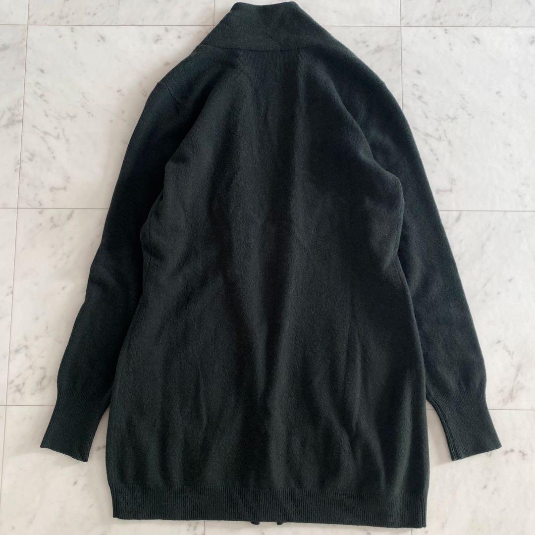 美品 ファビアナフィリッピ カシミヤシルク レザーバックルカーディガン M相当