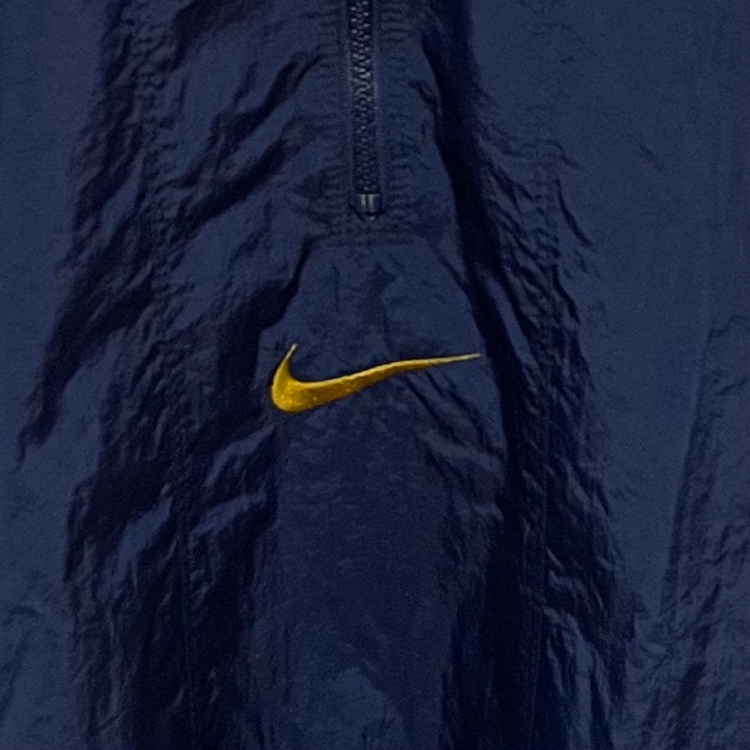 963【入手困難】ナイキ♤刺繍ロゴ　90s 銀タグ　ナイロンジャケット　即完売品