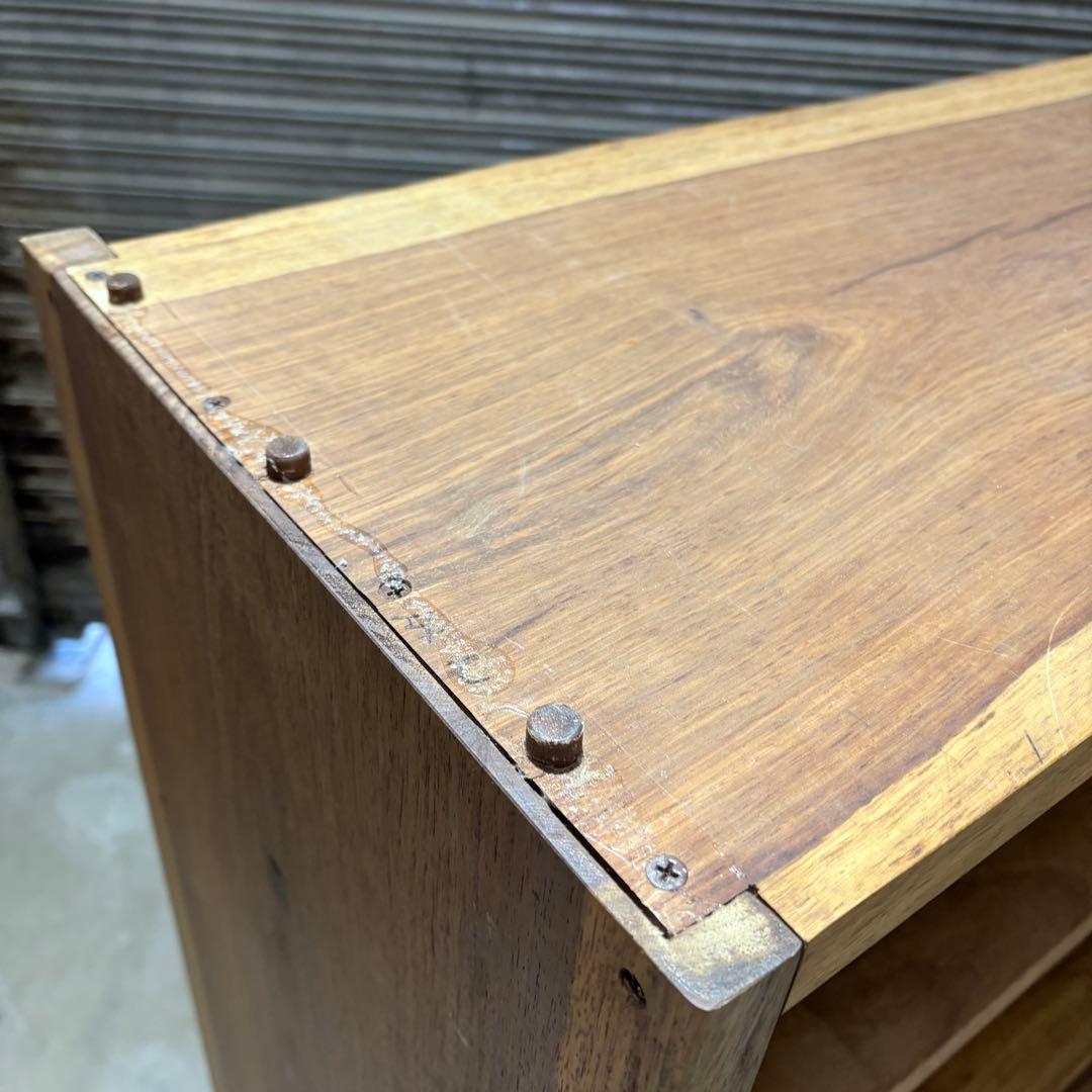 【福岡】ブビンガ Bubinga アフリカ産 本棚 アンティーク