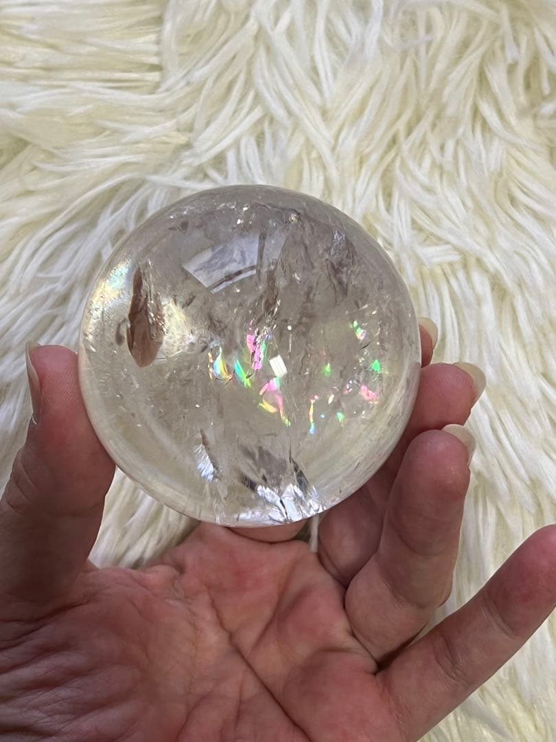 アイリス水晶スフィア　天然石