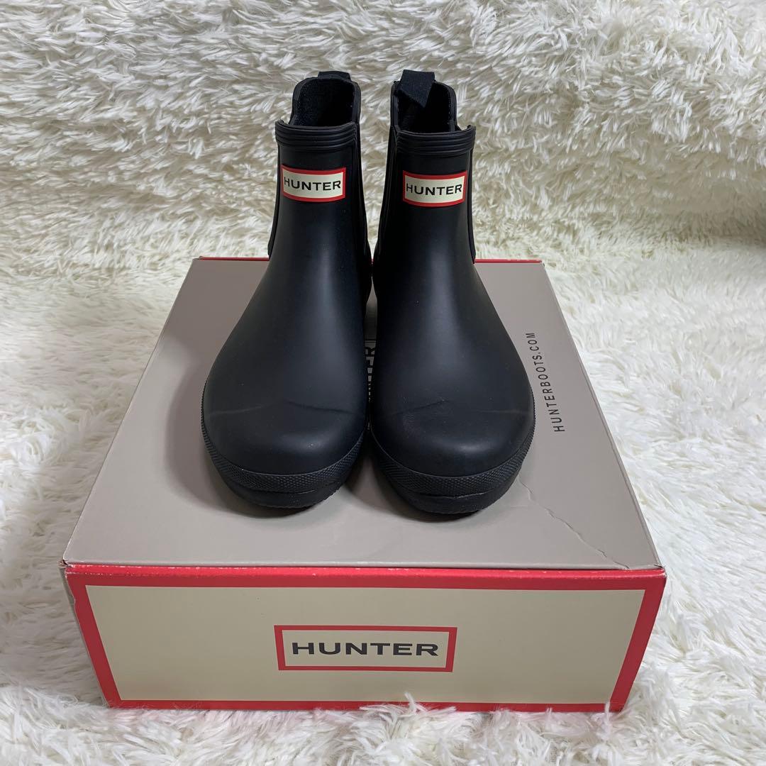 ☆未使用　ハンター　チェルシー　レイン　ショート　ブーツ　UK 7