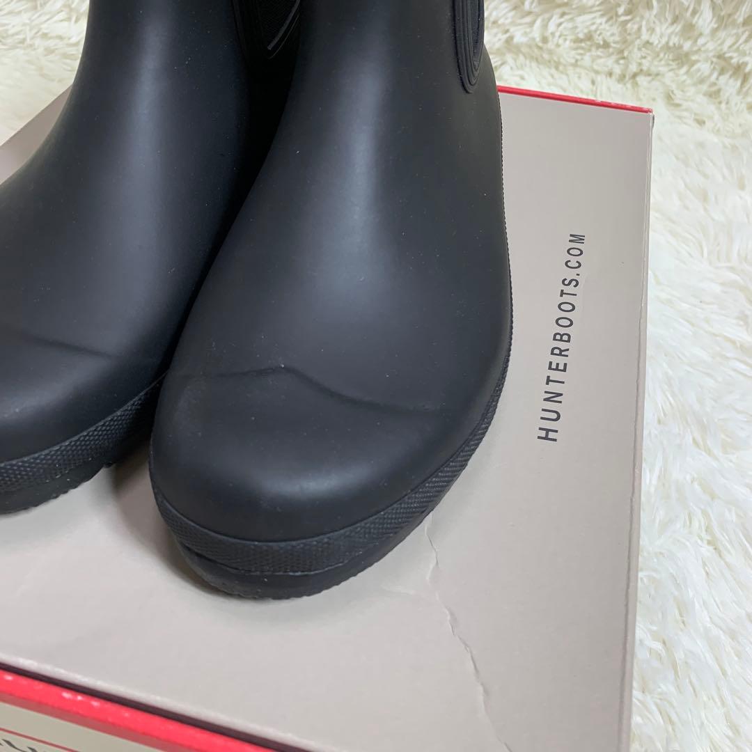 ☆未使用　ハンター　チェルシー　レイン　ショート　ブーツ　UK 7