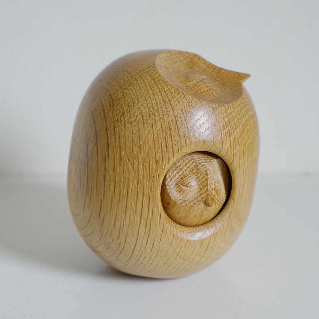 ＜希少＞HISA CRAFT　太田久幸　木の仲間たち　子持ちフクロウ