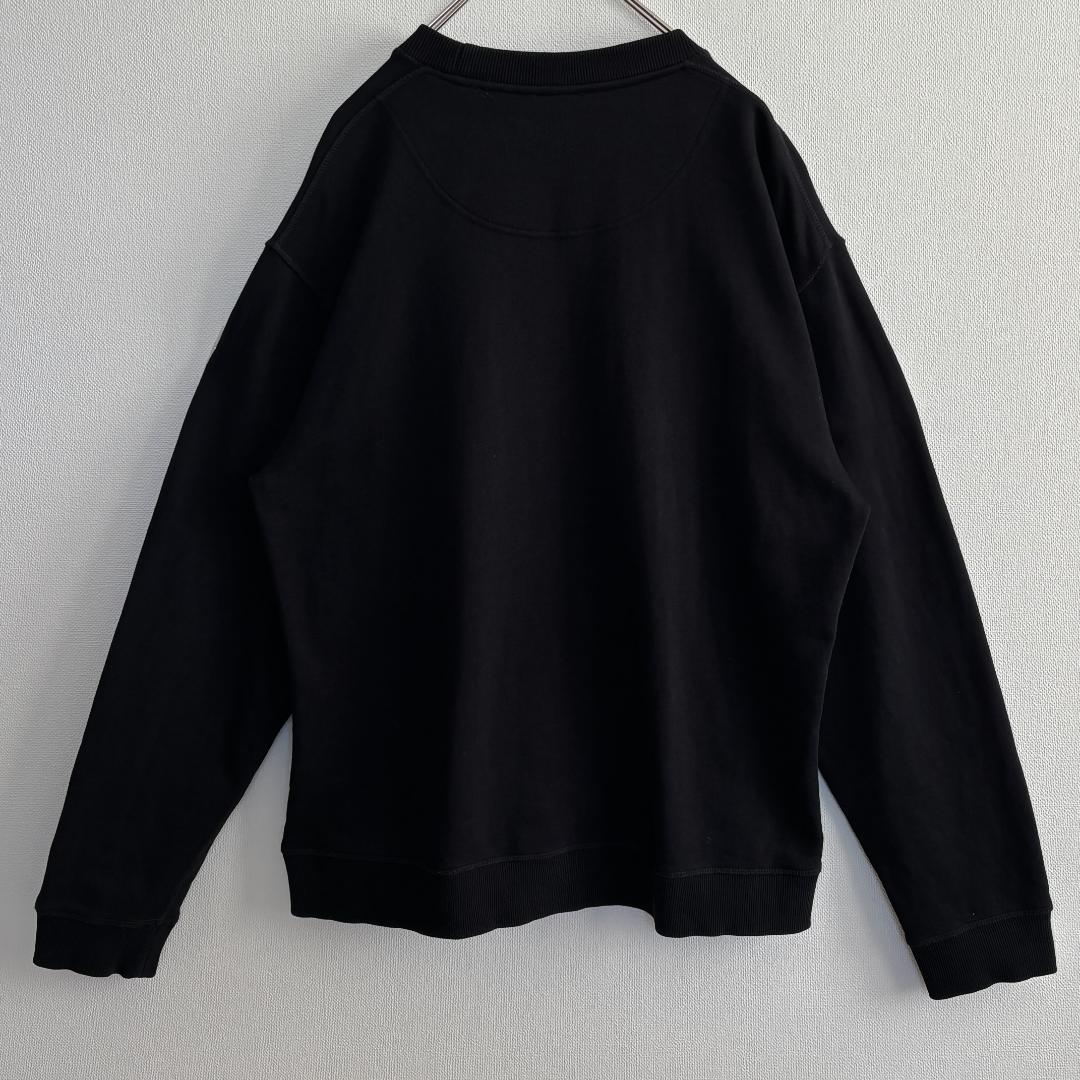 【名作・美品】KENZOケンゾー/スエット/刺繍ブルータイガー/ブラック/2XL