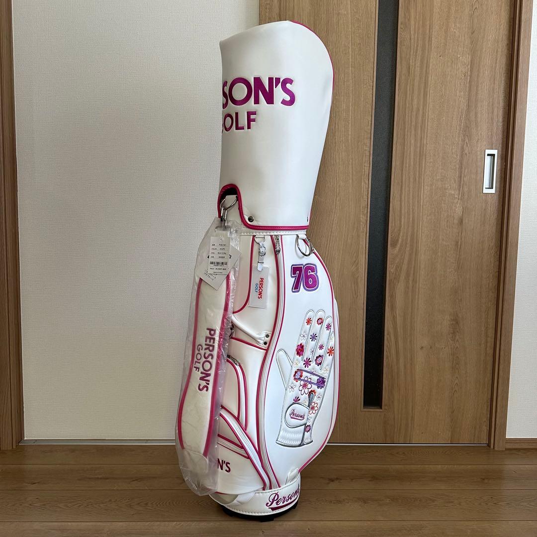 未使用 PERSON'S GOLF PCB7601グローブ柄 キャディバッグ