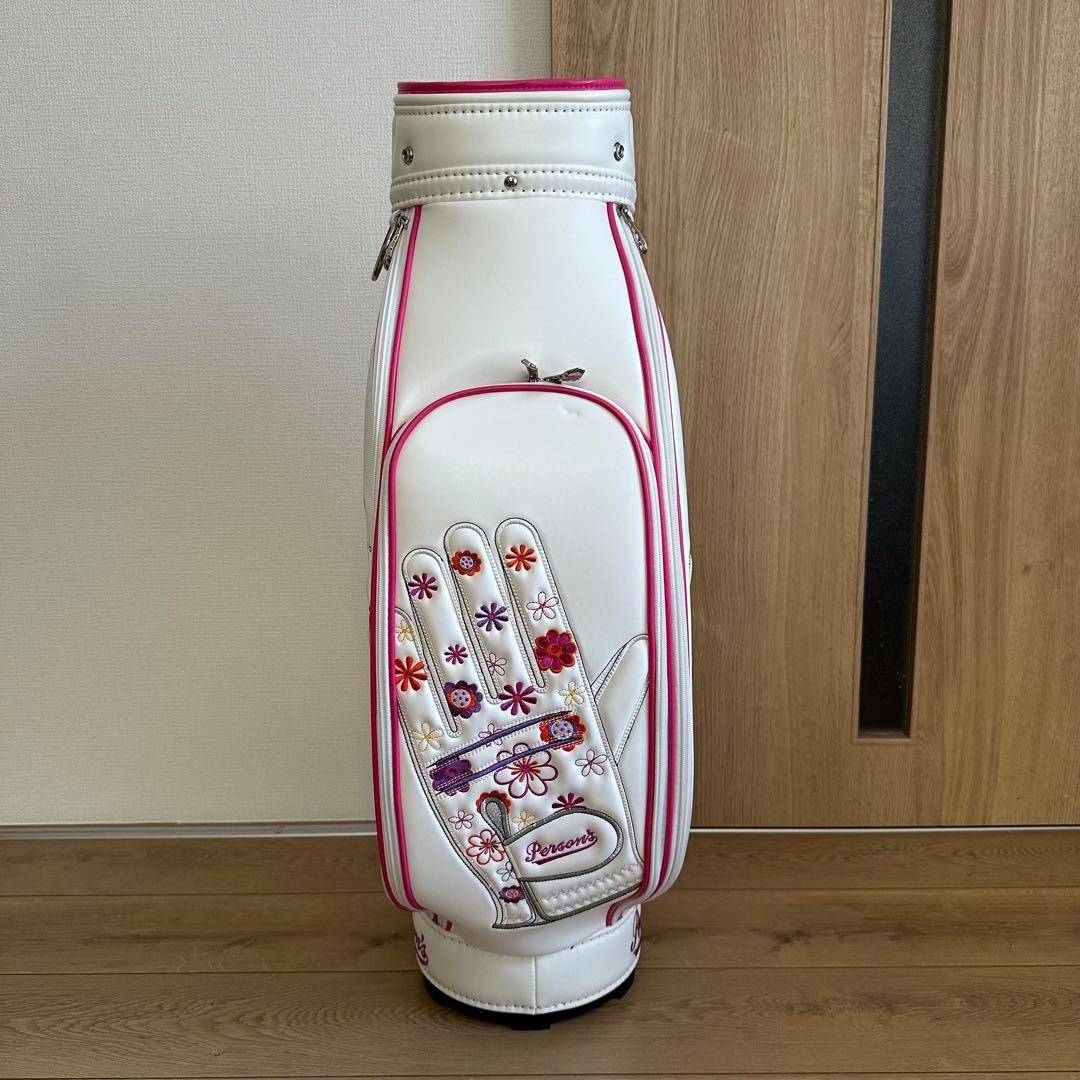 未使用 PERSON'S GOLF PCB7601グローブ柄 キャディバッグ