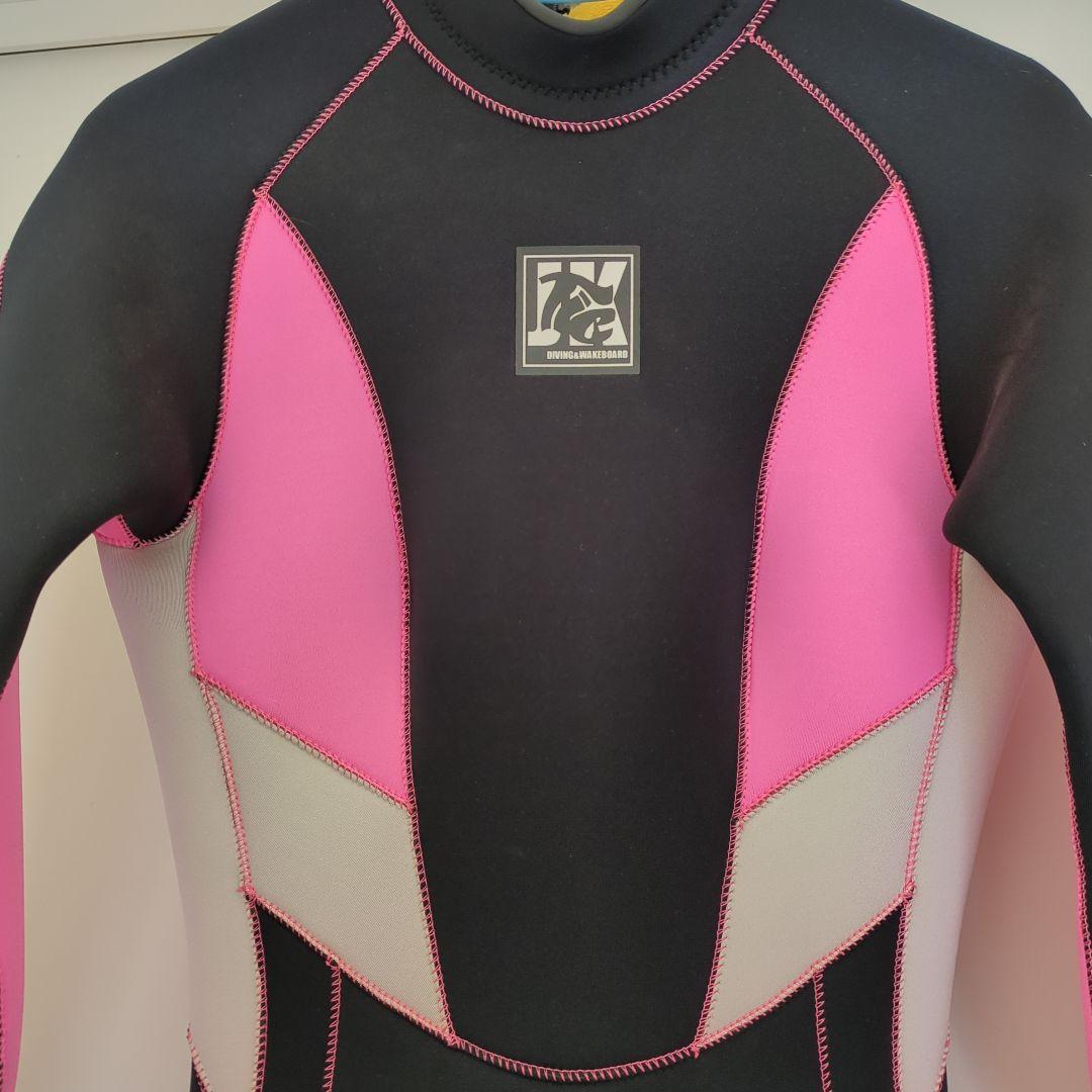 フルスーツ 黒/ピンク ネオプレン