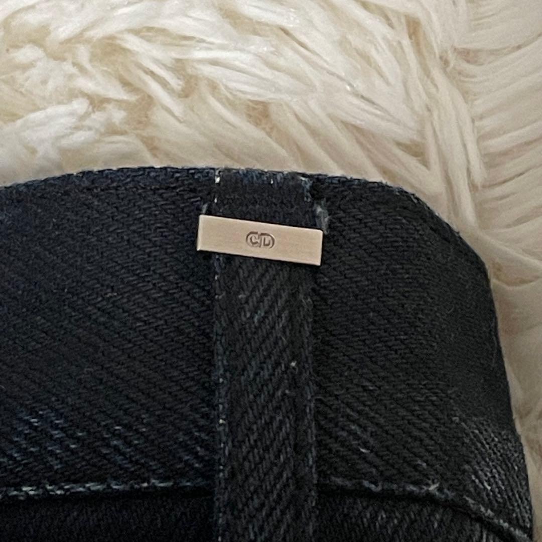 美品 ディオールオム コットン100% デニムパンツ ジーンズ ネイビー 30