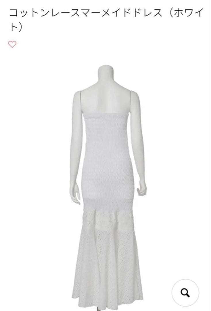 お値下げ♪残り1点です新品未開封アレミティマーメイドドレス白M