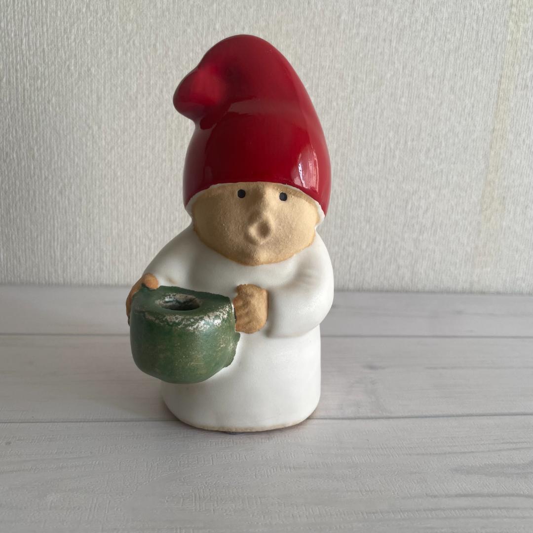 未使用 リサラーソン アドベントチルドレン トムテ キャンドルホルダー