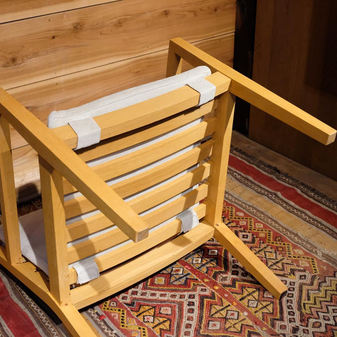 WISE・WISE ワイスワイス AKI アキラウンジチェア オーク材