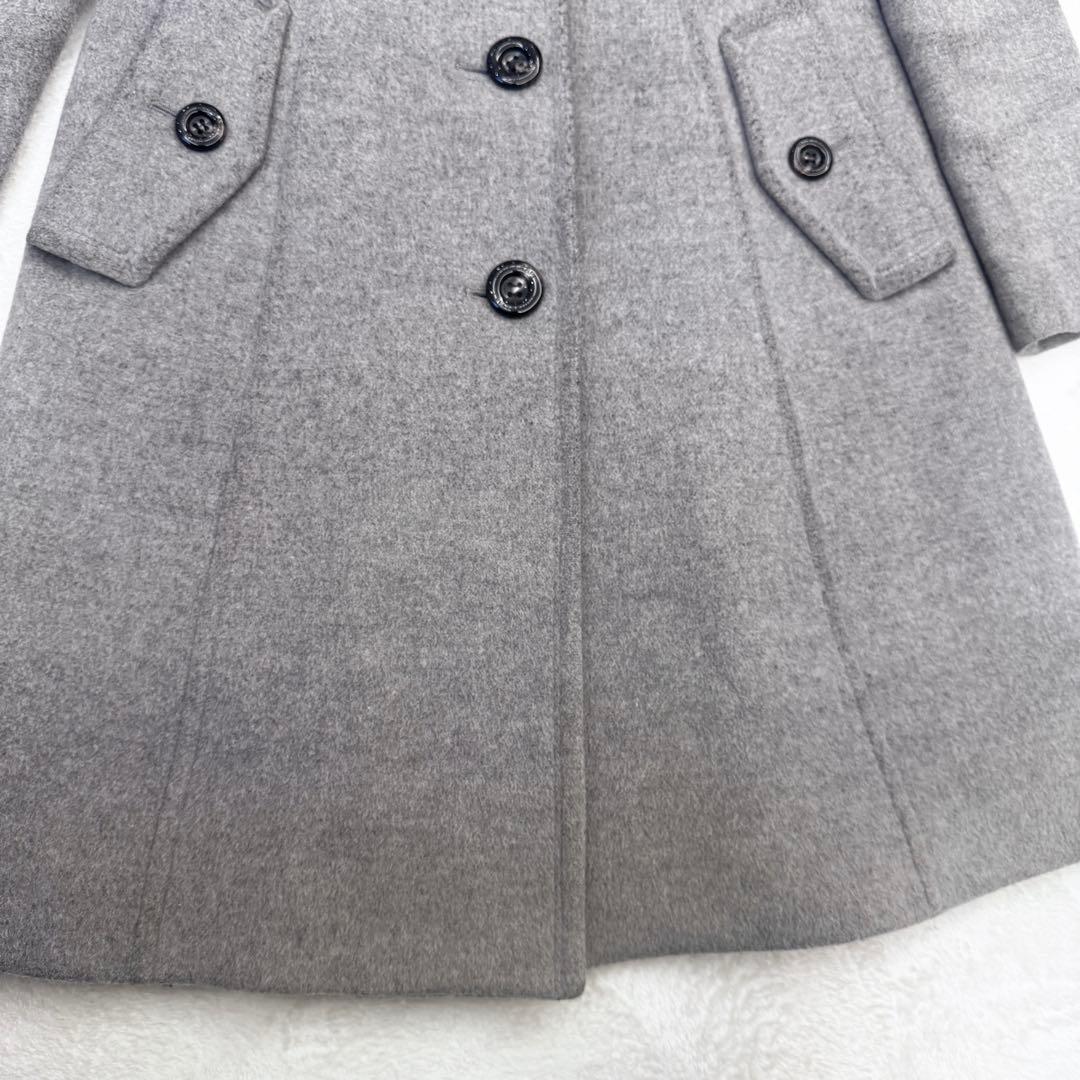 希少 40 L ブルーレーベルクレストブリッジ ウール ロング コート グレー