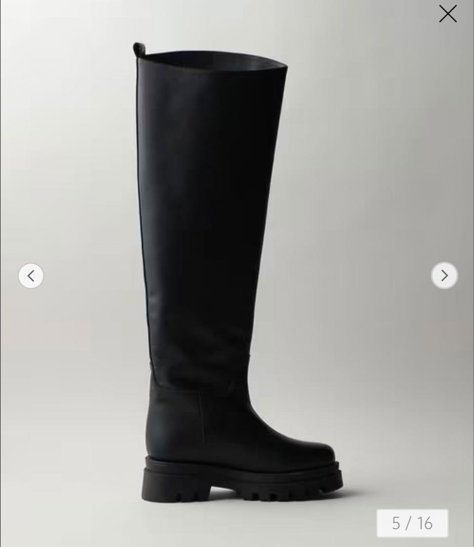 大幅お値下げ【新品】REMME 本革 レザー ニーハイブーツ 37