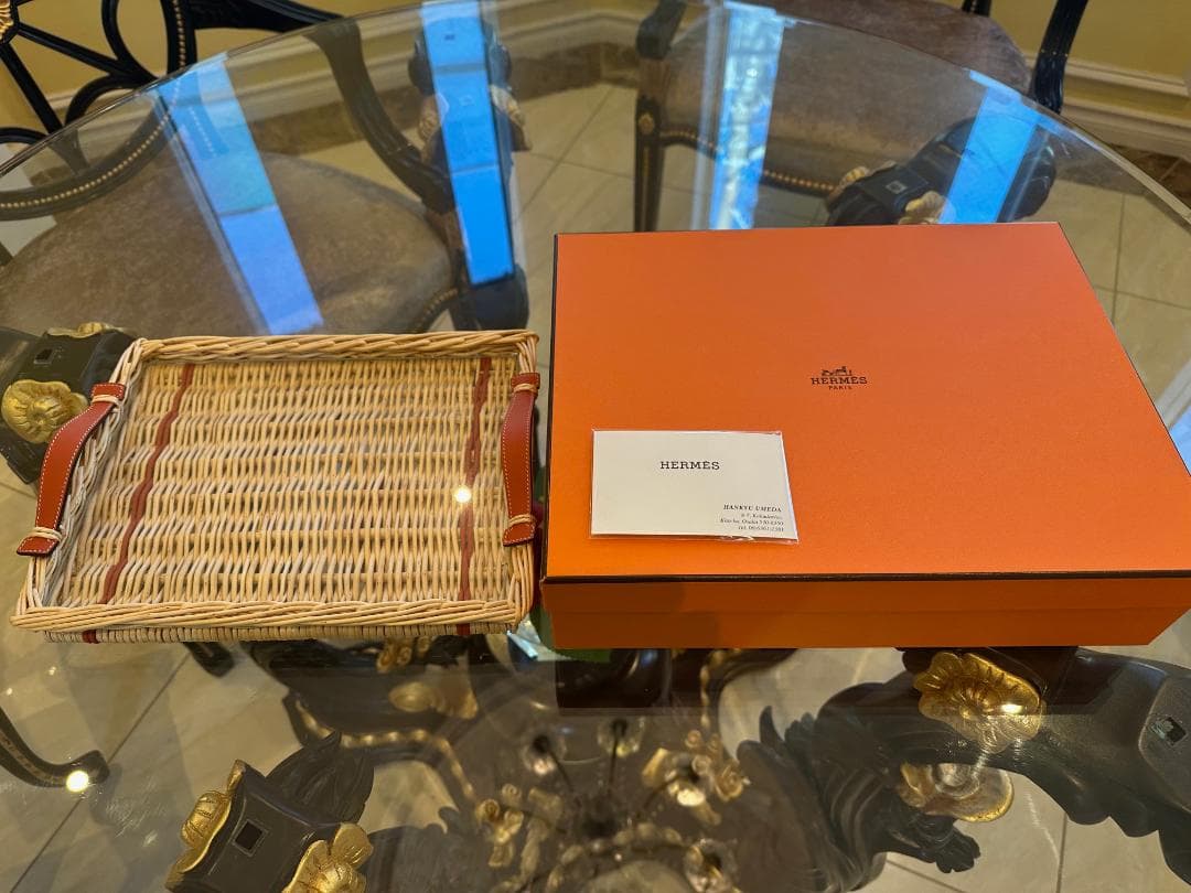 ◆エルメス HERMES レクタンギュラートレー＜オズレ＞ 定価23.1万円◆