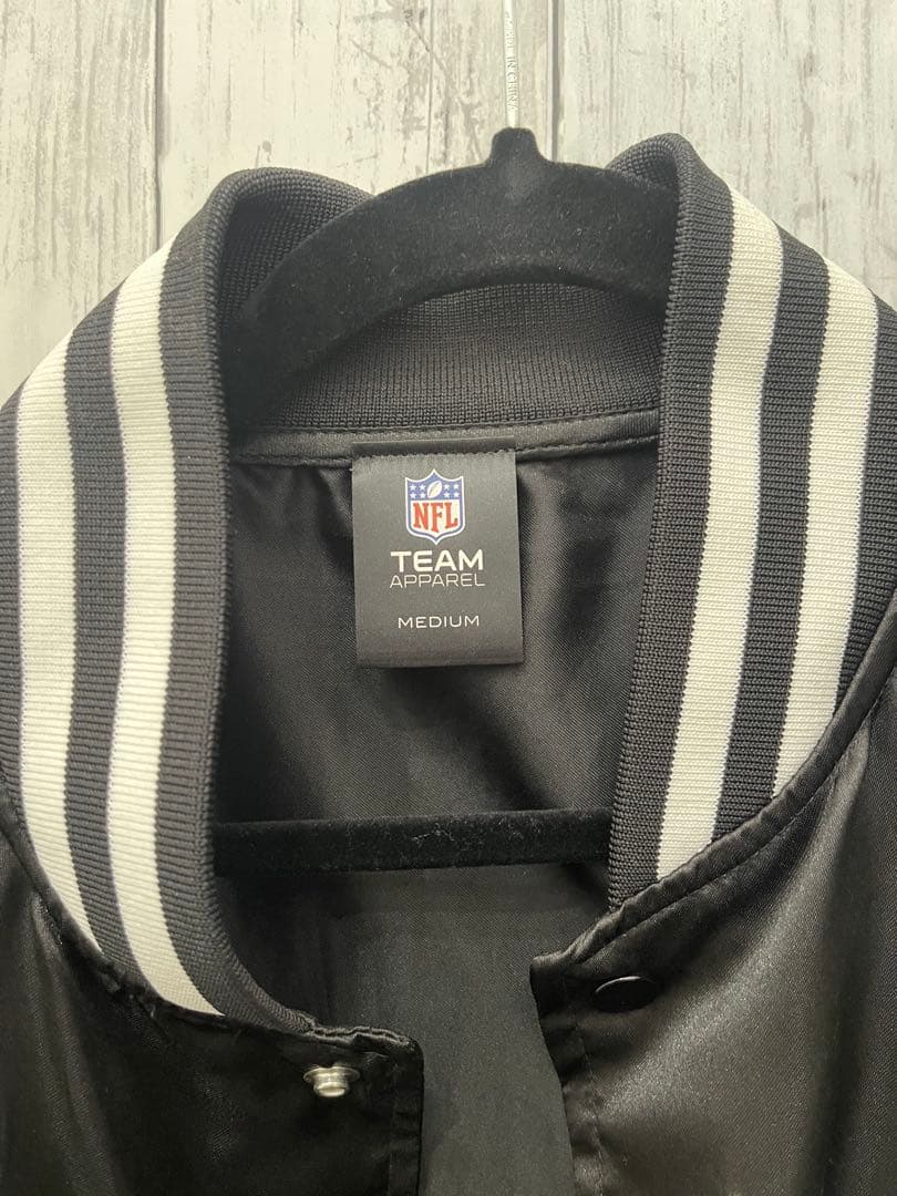 RAIDERS サテンジャケット ブラック