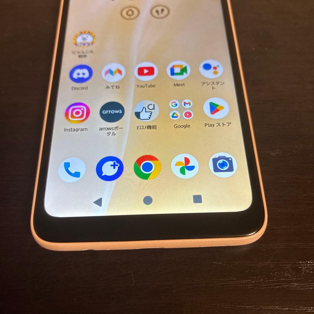 arrows スマートフォン 本体 ピンク 6.1インチ