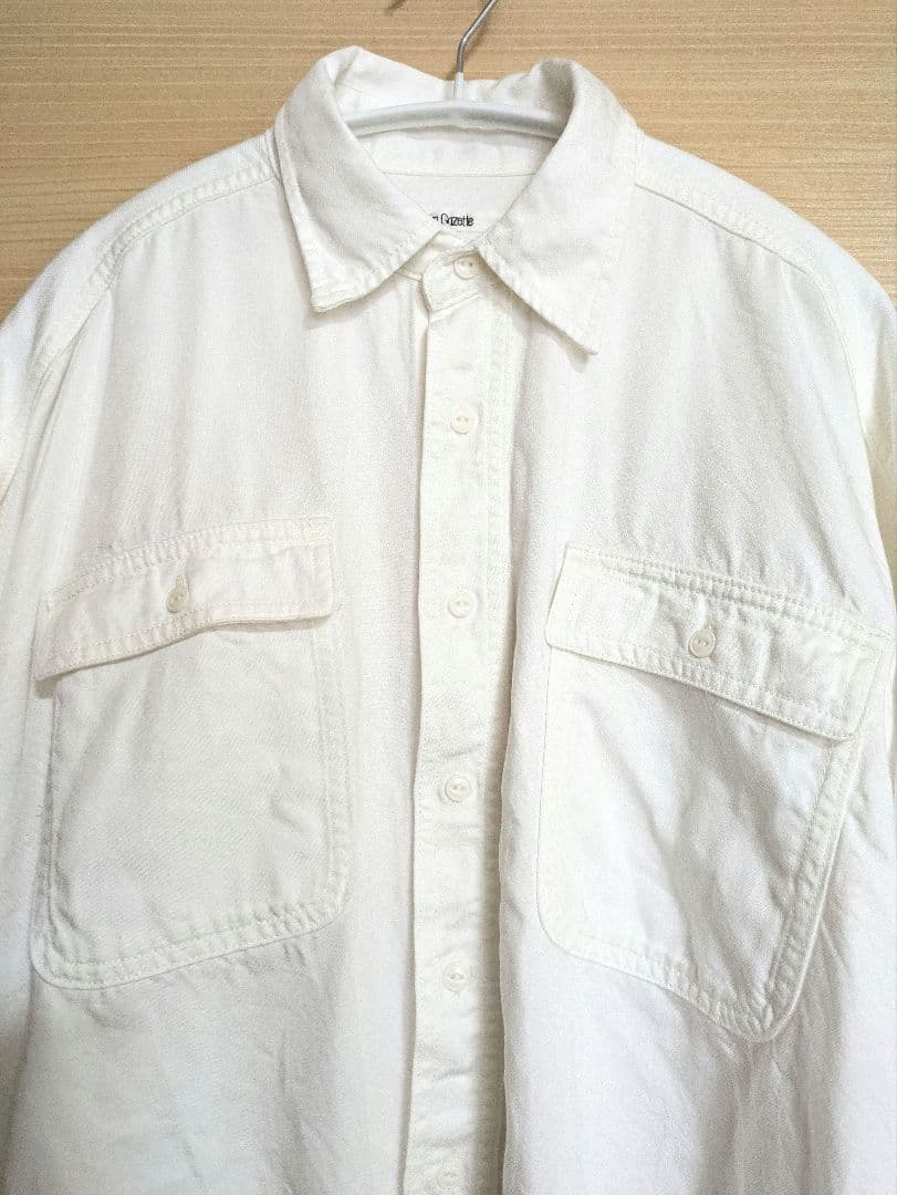 ウィムガゼット テンセル™繊維使用シャツ　白　ホワイト　フリーサイズ