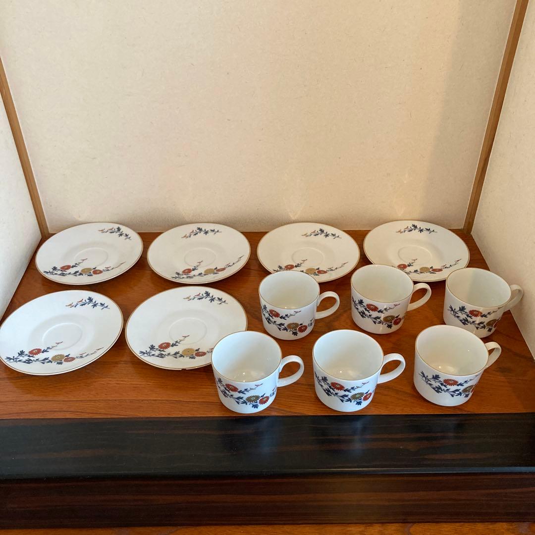 深川製磁　花柄陶器食器セット 同一シリーズ47点