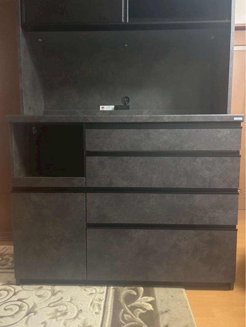 Pamouna（パモウナ）EC 食器棚 引き戸タイプ セラミカネロ 幅120cm