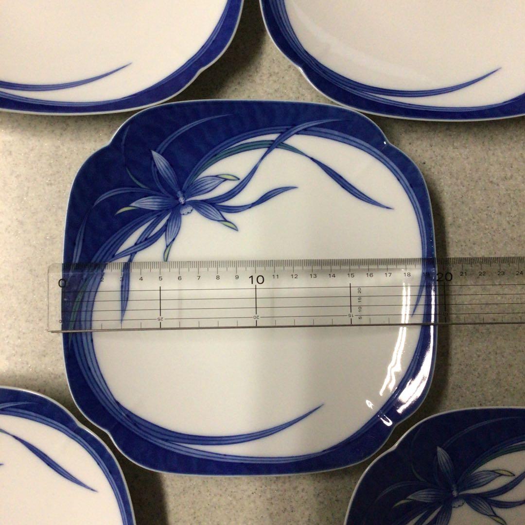 レトロ　香蘭社　蘭柄　角皿