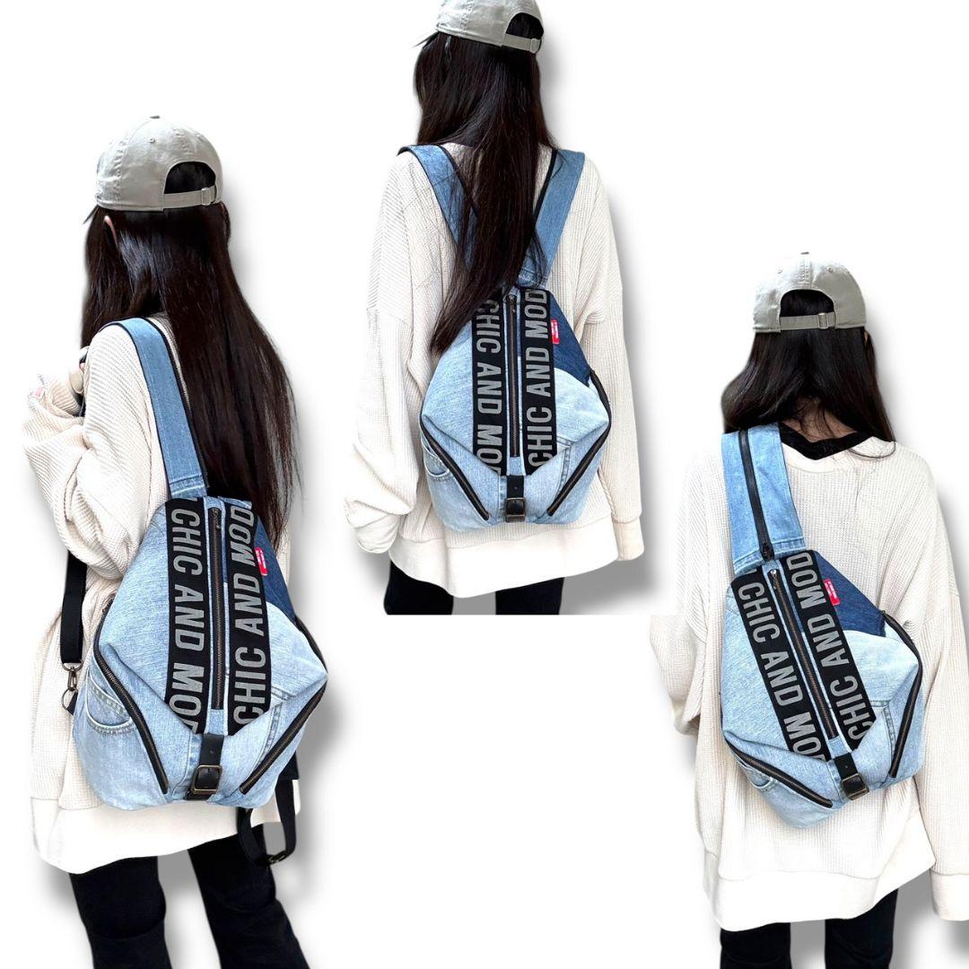 【BIG size】3way bag／デニムリメイク