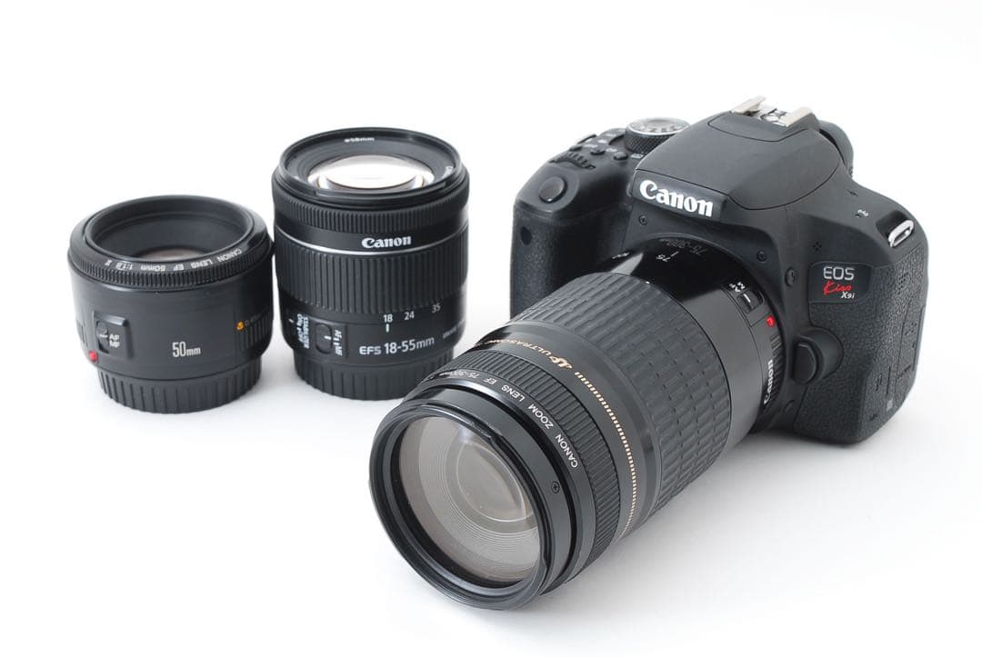 Canon EOS Kiss X9i標準&望遠&単焦点トリプルレンズセット