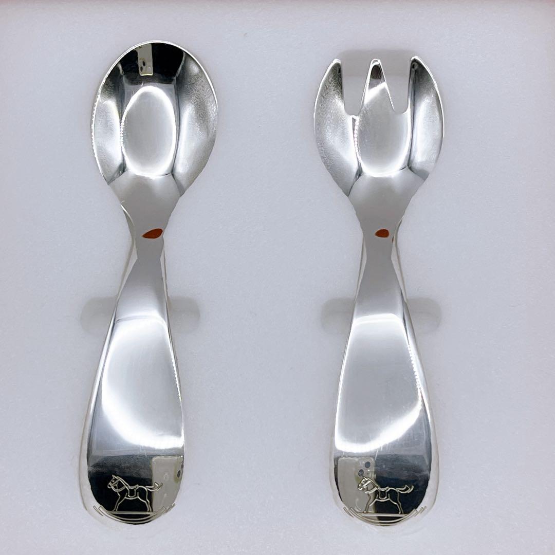 エルメス HERMES アダダ ベビーカトラリー 純銀製 シルバー925 ✧