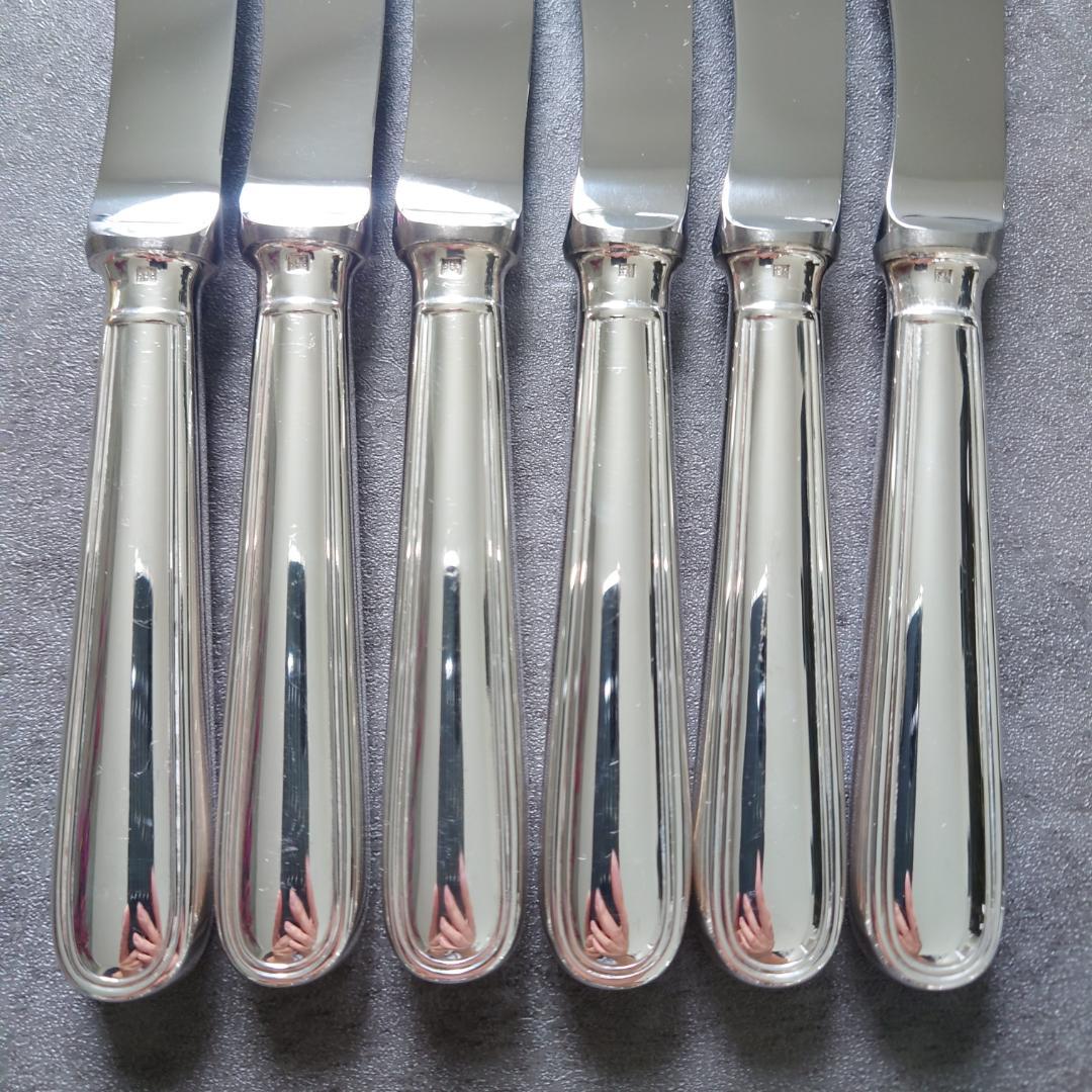 希少 美品 クリストフル アルビ バターナイフ 6点