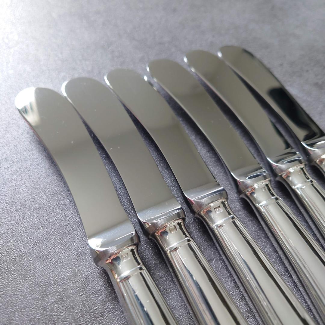 希少 美品 クリストフル アルビ バターナイフ 6点