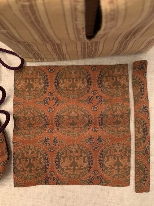 岩井佑軒作　春慶塗山道茶箱　今日庵書付け