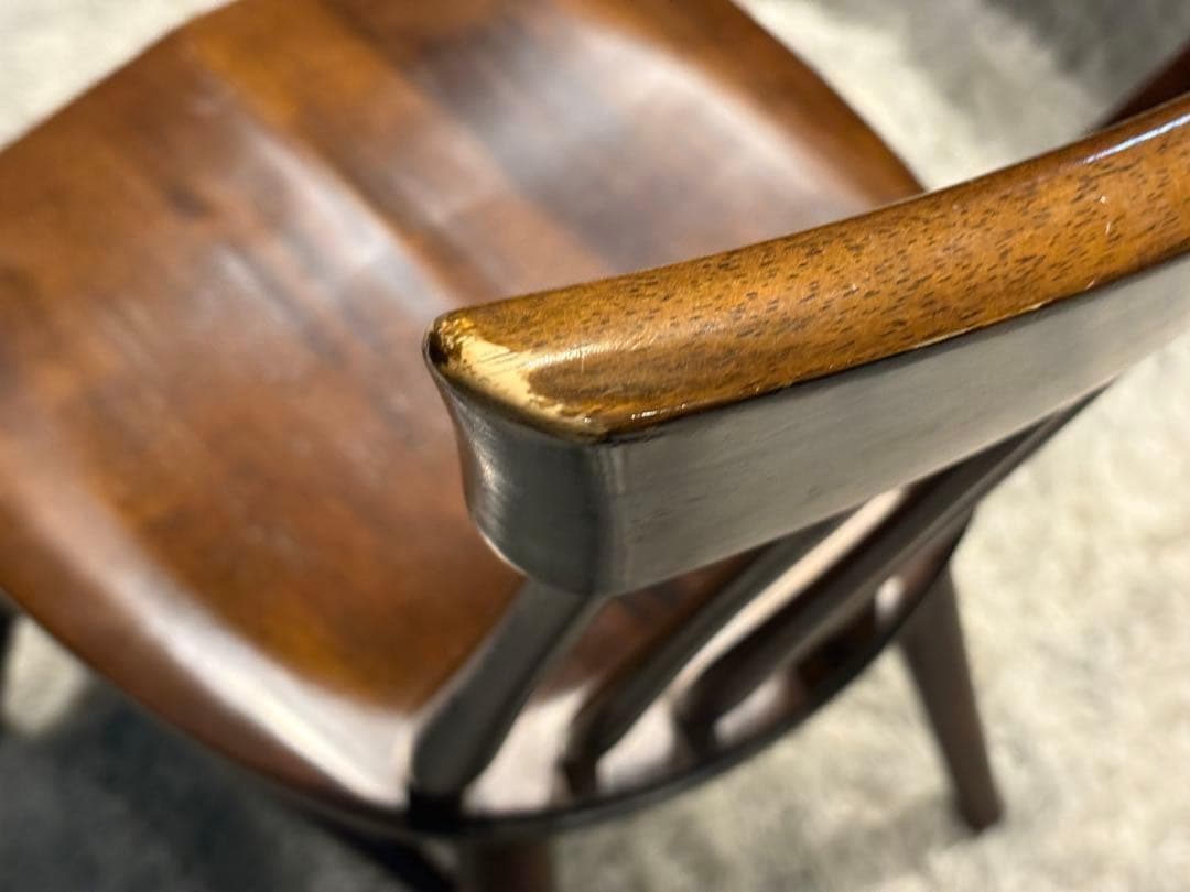 ①KASHIWA 柏木工　ウィンザーチェア　スポークチェア　アンティーク　SY