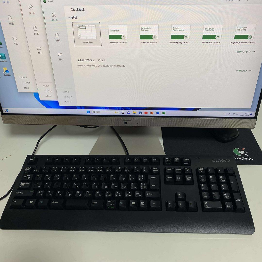 Windows11 オフィス2024年Corei5 メモリ8GB ASUS PC