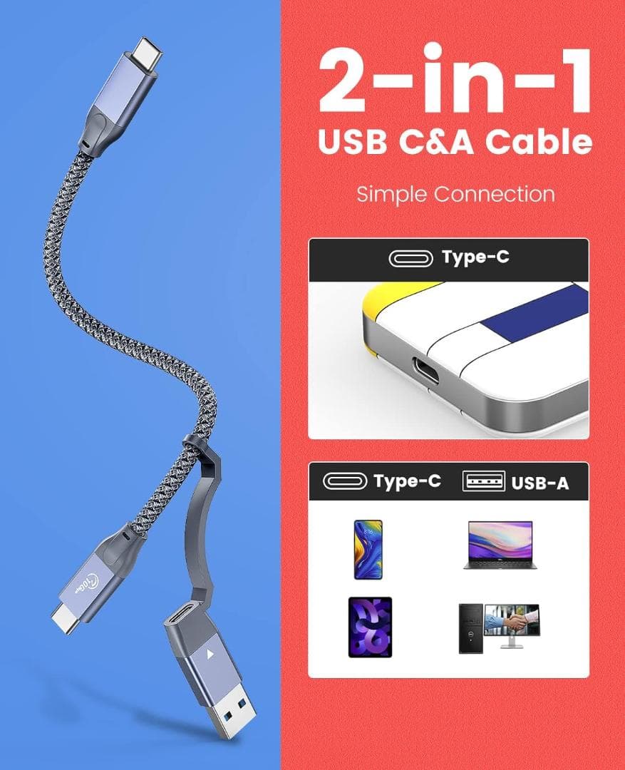 ORICO外付けSSD 2TB 爆速最大3150MB/s USB-C 40Gbp