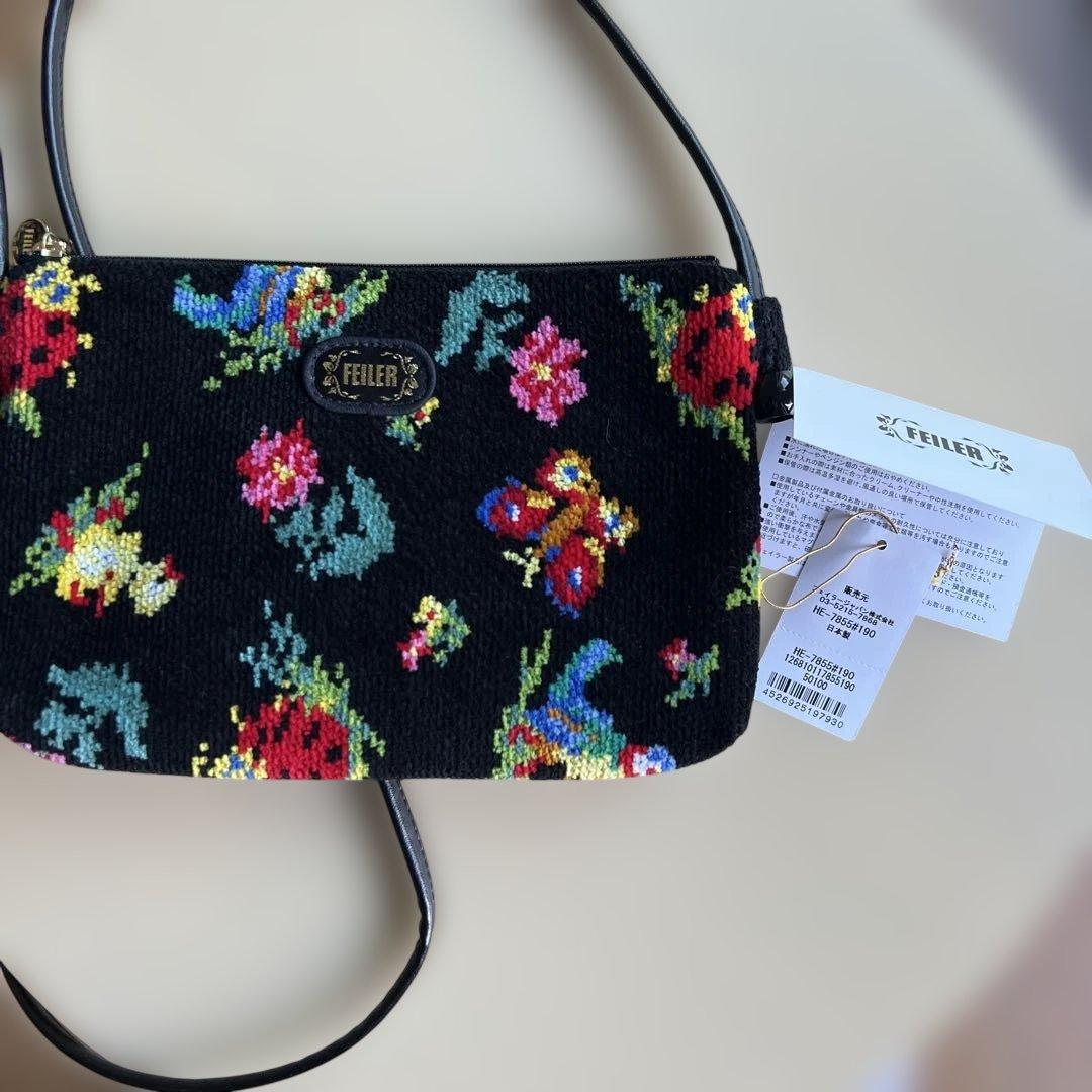 FEILER ブラック ハイジ ショルダーバッグ