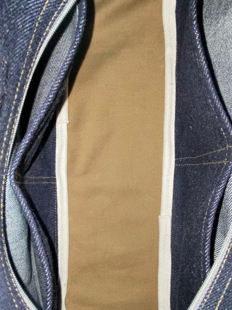 ハンドメイド☆岡山デニム☆ダックスフンド☆3way横長ボストンバッグ