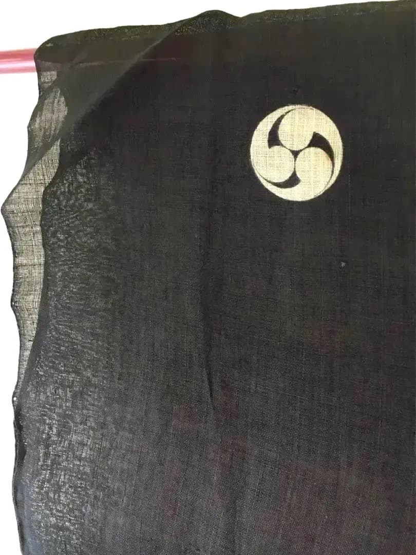 Antique Kimono 藍麻上布 武士Busi Samurai 江戸期前後