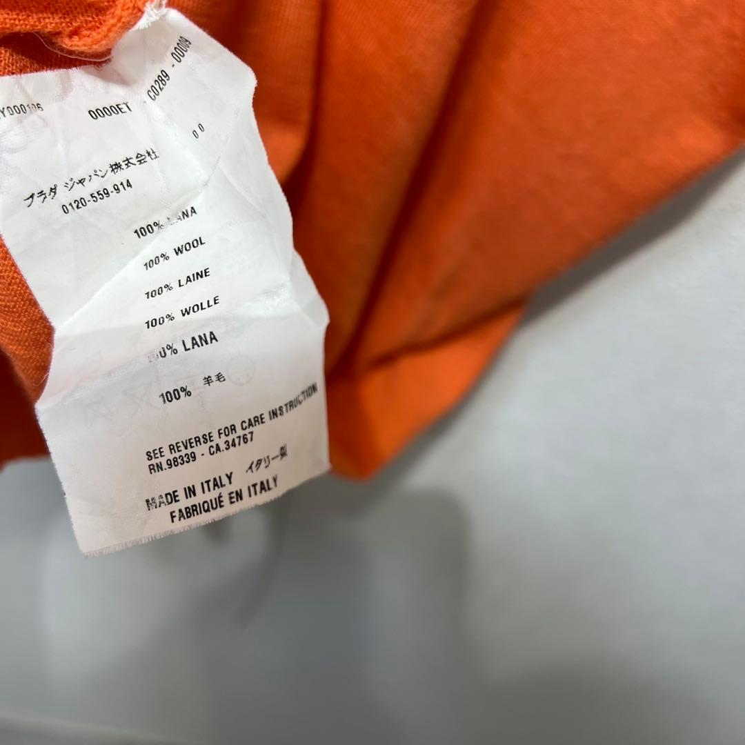 希少 プラダ 上質 ウール デザイン 半袖 ニット チュニック ワンピース 40