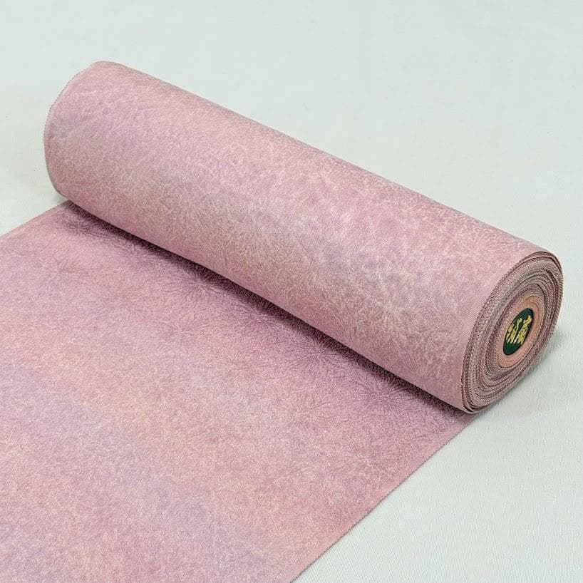 ゆりのはな　色無地着尺　絹扇　反物　八掛付き　紋ちりめん　堅牢染　正絹　B905